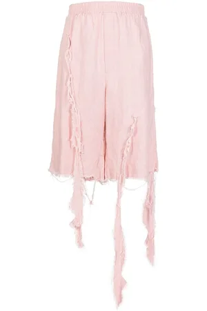 Natasha Zinko Ripped hemp shorts