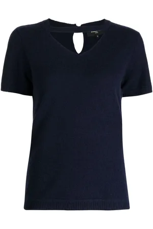 Paule Ka Cashmere cut-out detail top