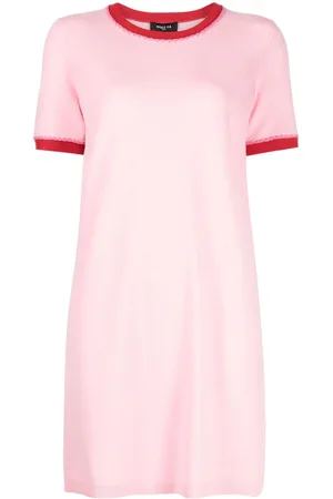 Paule Ka Contrast-trim knitted dress