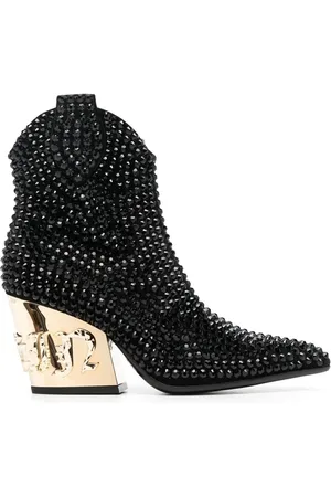 Philipp Plein Gothic Plein 80mm leather boots