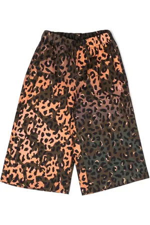 MARCELO BURLON Cheetah-print cotton pants