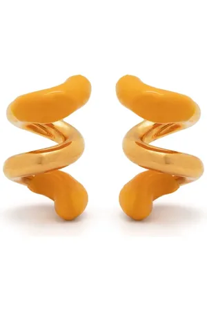 SUNNEI Small rubberized curly earrings
