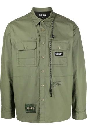 Izzue Army patch-pocket shirt