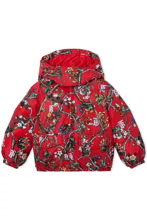 Burberry Puffer Jackets - Monogram Motif padded jacket - Red