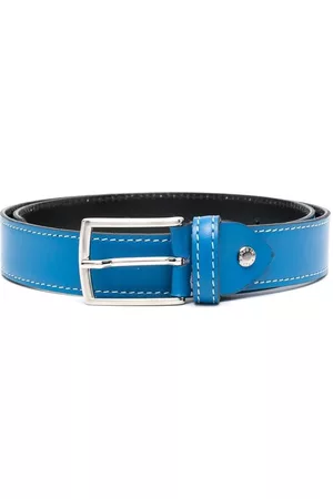 COLORICHIARI Buckle-fastening leather belt - Blue