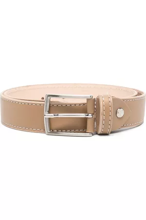 COLORICHIARI Buckle-fastening leather belt - Neutrals