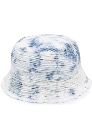 Givenchy Boys Neckties - Tie-dye logo-embroidered bucket hat - Blue