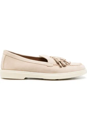 santoni Tassel-detail suede loafers
