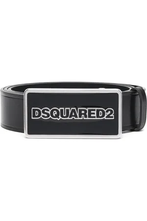 Dsquared2 Logo-buckle leather belt