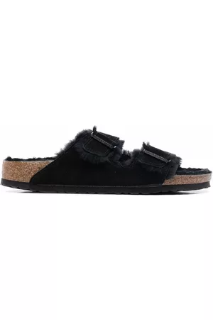 Birkenstock Men Winter Boots - Arizona fur-lined sandals - Black