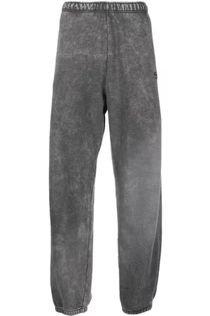 Diesel Men Sweatpants - Embossed logo track pants - Grey