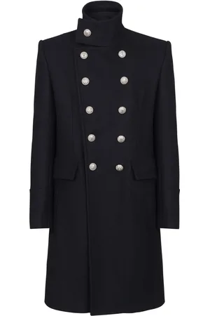 Balmain Double-breasted wool coats