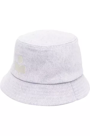 Isabel Marant Men Hats - Logo-embroidered bucket hat - Purple