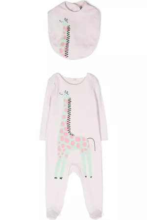 Stella McCartney Bodysuits & All-In-Ones - Giraffe-print babygrow set - Pink