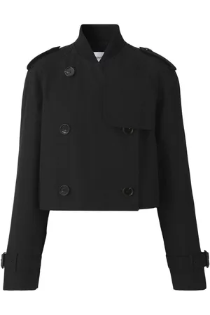 Burberry Women Trench Coats - Cropped trench coat - Black
