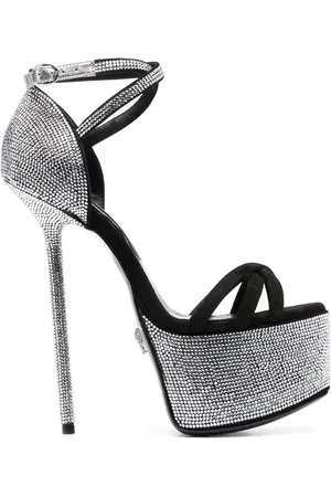Philipp Plein 160mm crystal-embellished platform sandals