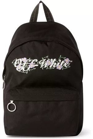 OFF-WHITE Off Flowers canvas backpack - Black