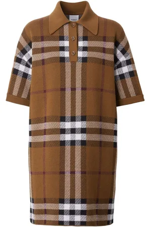 Mini dress Burberry Camel size 8 UK in Synthetic - 33940308