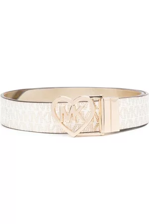 Michael Kors Belts - Monogram-print buckle-fastening belt - Gold