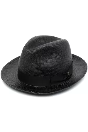 Borsalino Men Bow Ties - Side bow-detail sun hat - Black