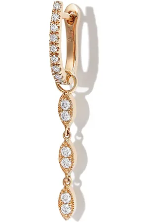 KIMAI 18kt yellow Cleo diamond drop earring
