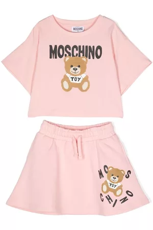Moschino Teddy Bear cotton tracksuit set - Pink