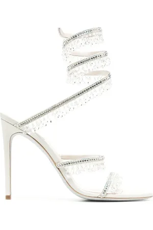 RENE CAOVILLA Chandelier 105mm crystal-embellished sandals