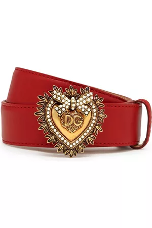 Dolce & Gabbana Devotion buckle belt - Red