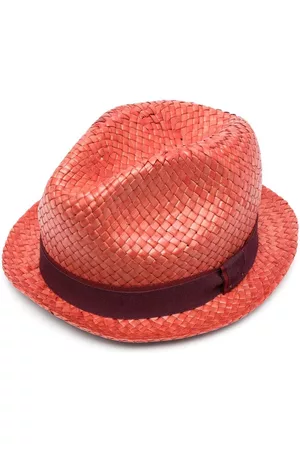 Paul Smith Men Hats - Ribbon-detail sun hat - Red