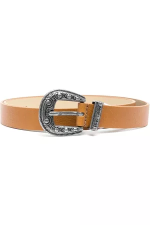 BONPOINT Belts - Engraved leather belt - Brown