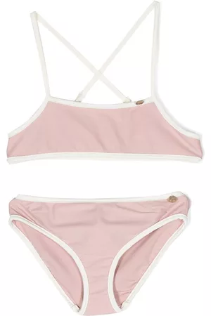BONPOINT Girls Bikini Sets - Logo-embellishment bikini set - Pink