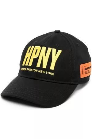 Heron Preston Men Caps - HPNY logo-embroidered baseball cap - Black
