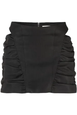 MISBHV Ruched cut-out mini skirt