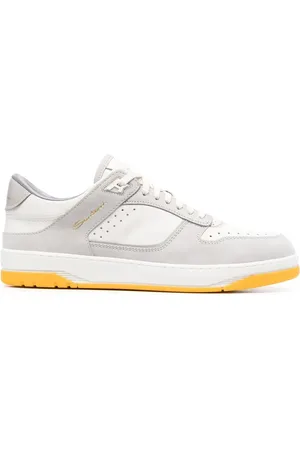 santoni Calf-leather lace-up sneakers