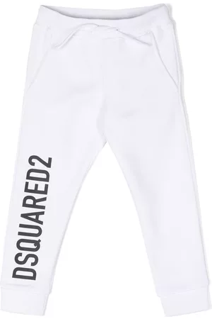 Dsquared2 Logo-print cotton track pants - White