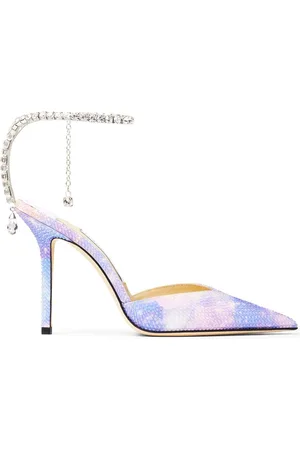 Jimmy Choo Saeda 100mm pointed-toe pumps