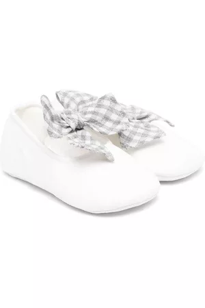 Il gufo Boys Bow Ties - Bow-detail pre-walkers - White