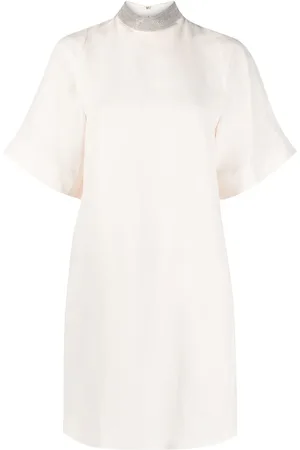 Fabiana Filippi Bead-embellished shift dress