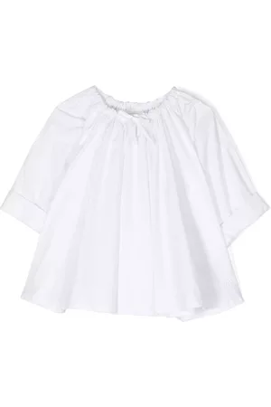Maison Margiela Girls Tops - Ruffle detail shirt - White