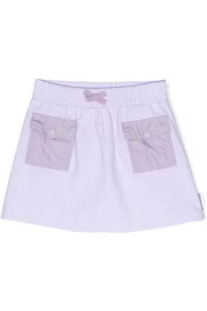 Moncler Elasticated-waist cotton skirt - Purple