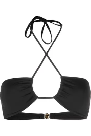 Moschino Women Bikini Tops - Halterneck bikini top - Black