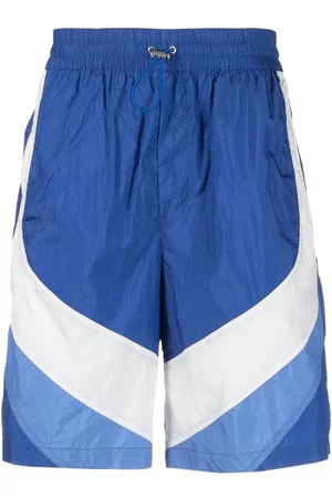 Isabel Marant Colour-block shell track shorts - Blue