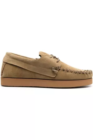 Isabel Marant Men Shoes - Suede boat shoes - Neutrals
