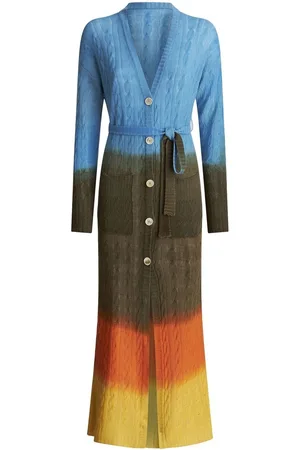 Etro Embroidered-logo cardi-coat