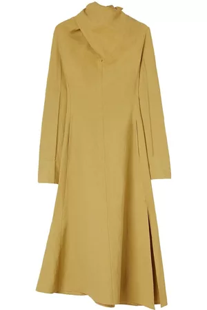 Jil Sander Women Asymmetrical Dresses - Scarf-detail asymmetric dress - Green