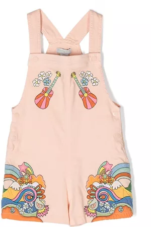 Stella McCartney Girls Playsuits & Rompers - Embroidered pop art-motif playsuit - Pink