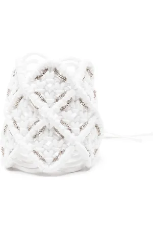 Fabiana Filippi Bead-embellished knitted bracelet