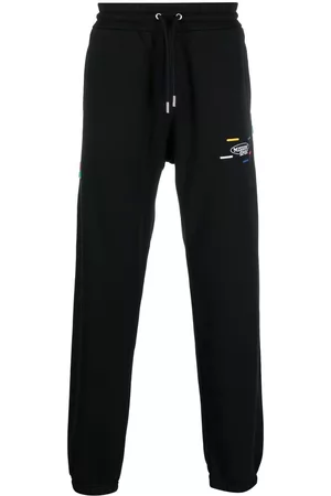 Missoni Stripe-detail cotton track pants - Black