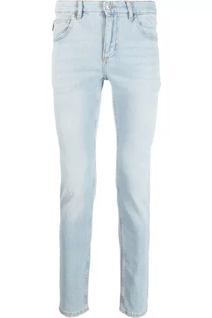 Roberto Cavalli Men Slim Jeans - Distressed slim-fit jeans - Blue