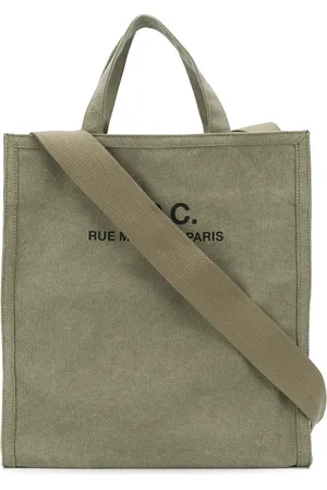 A.P.C. Logo cotton tote bag